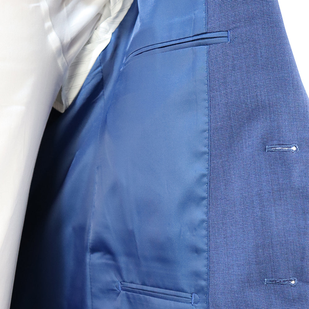 Κοστούμι Ανδρικό Μπλε Τερυλέν (Tery/Rayon/Spandex) Semi-Slim Fit 502613