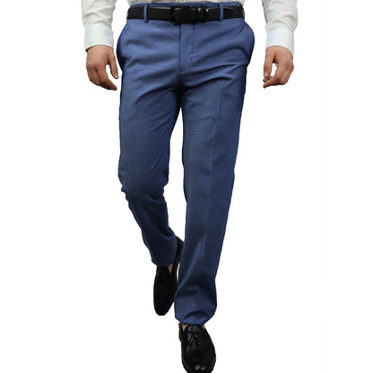 Κοστούμι Ανδρικό Μπλε Τερυλέν (Tery/Rayon/Spandex) Semi-Slim Fit 502624 4-BLUE