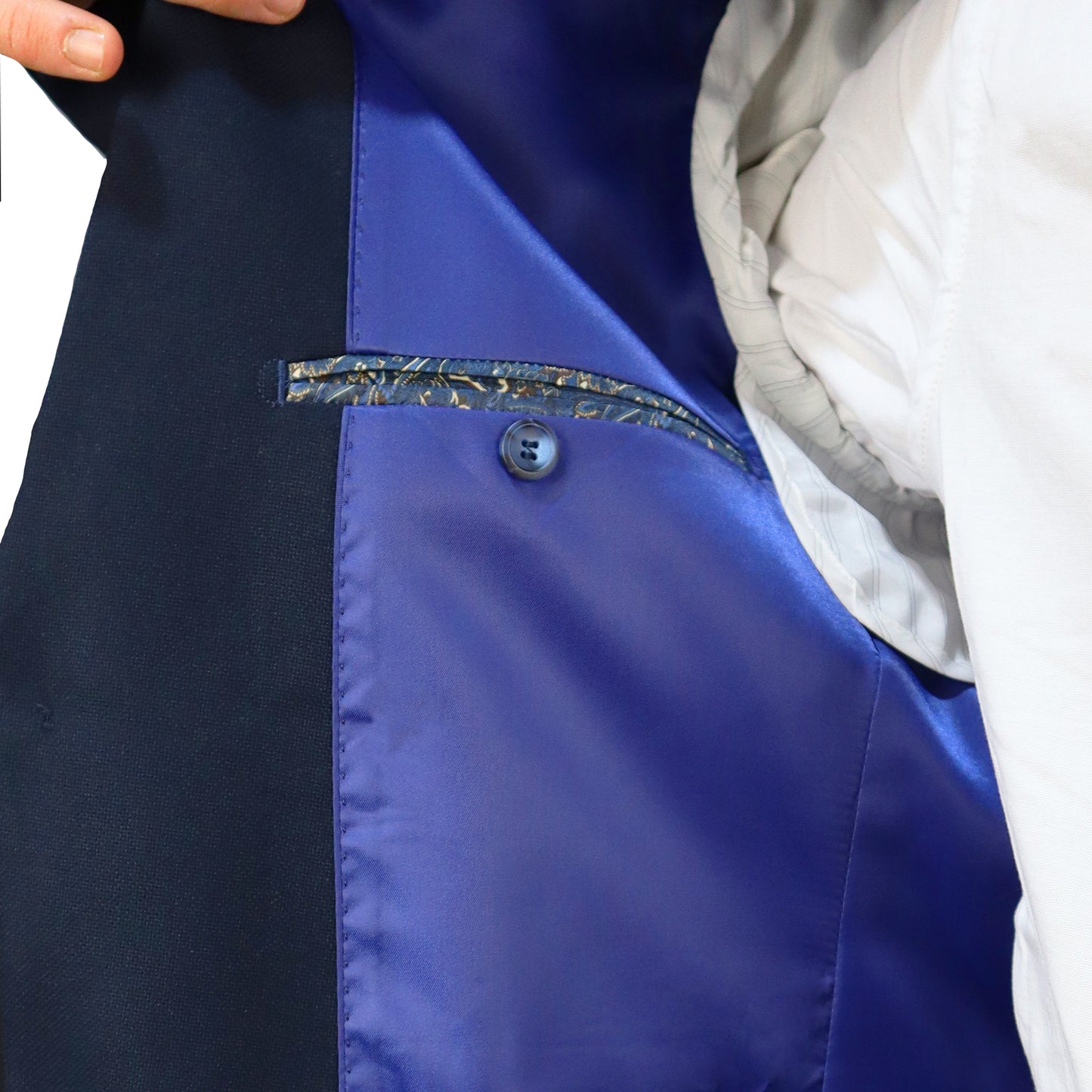 Σακάκι Blazer Ανδρικό Μπλε Πολυεστερικό (Poly/Visc/Spandex) Semi Slim Fit 5216-080 302617 NAVY