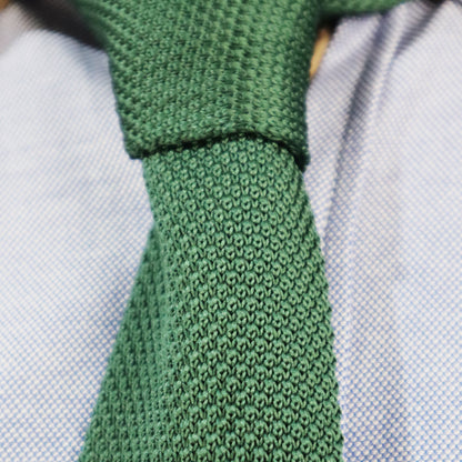 Knitted Tie Green 0501007 GR 01