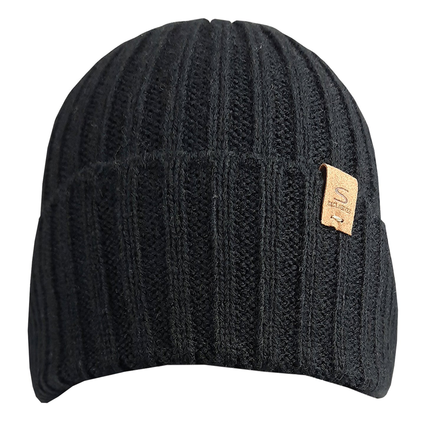 Knitted Black Hat 111145