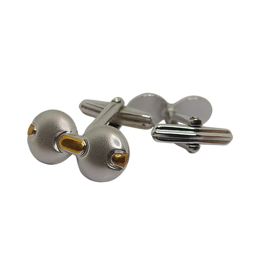 Silver / Gold Colored Cufflinks 0600017-2113