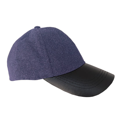 Καπέλο Jockey Μπλε με γείσο Δερματίνης 1020 BLUE