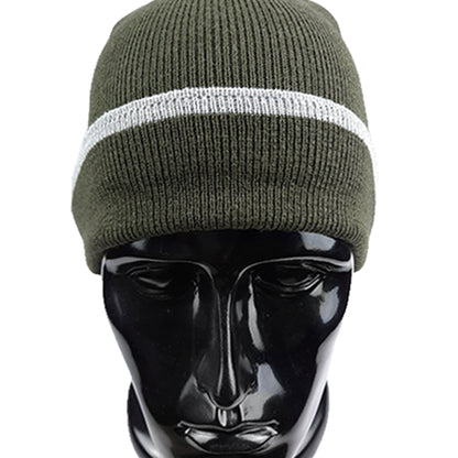 Knitted Olive Cap 111158