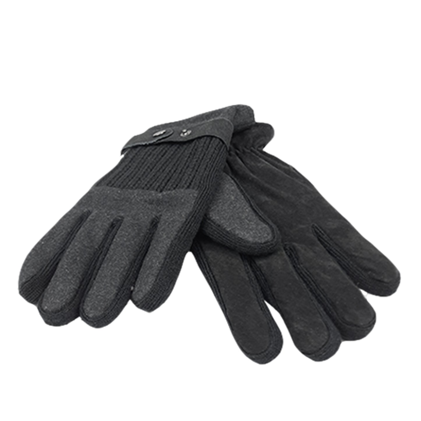 Leather and Knitted Fabric Gloves 111899