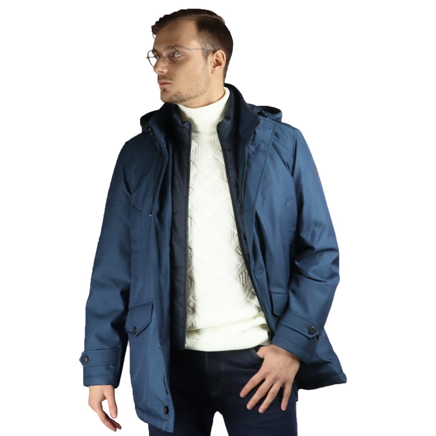 Windproof &amp; Waterproof Jacket Blue 390228-000 BLUE