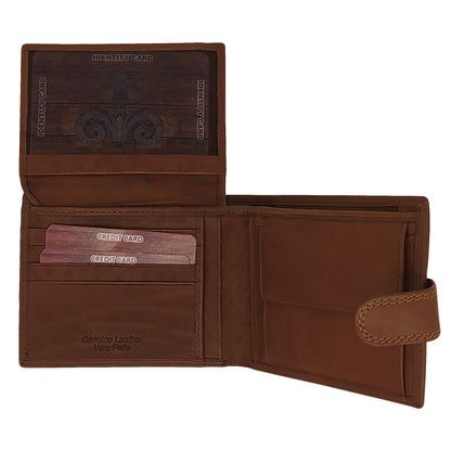 Coffee Leather Wallet VT 819 TANL