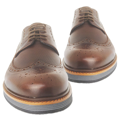 Handmade Leather Lace Ups Brown Shoes 812 BROWN