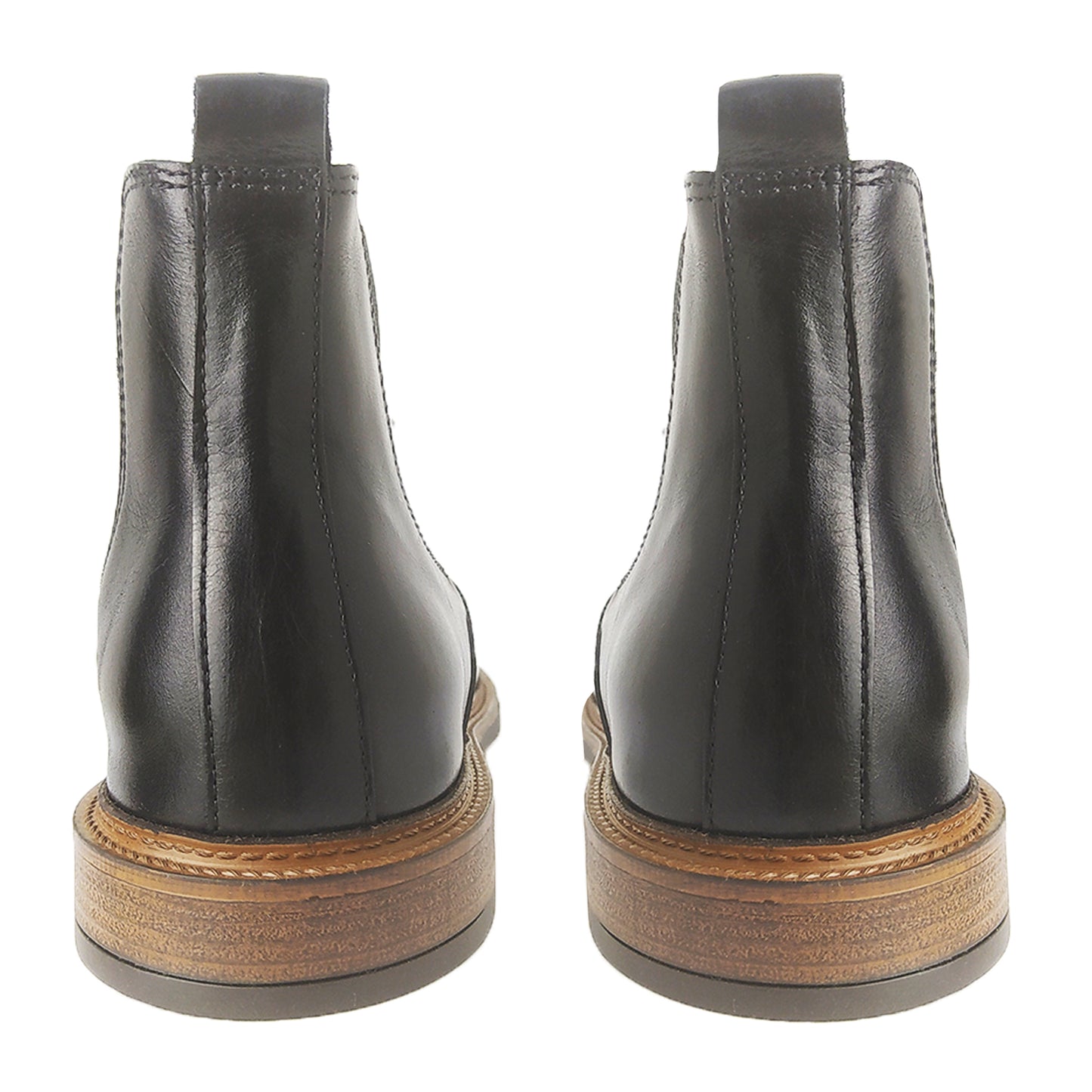 Handmade Chelsea Boots Leather Black 831 BLACK