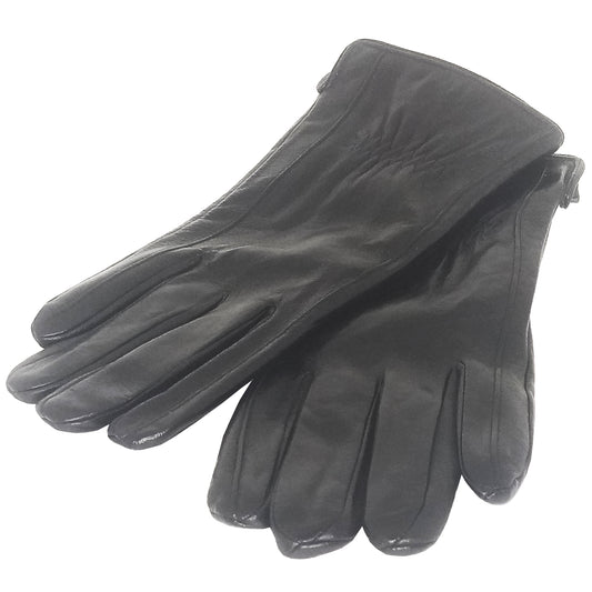 Γάντια Δερμάτινα Μαύρα JHFL01 BLACK