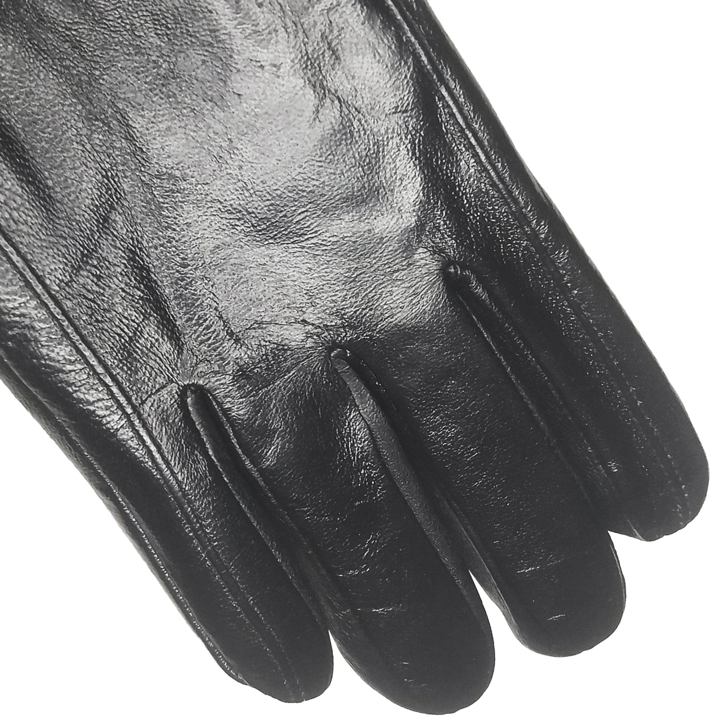 Γάντια Δερμάτινα Μαύρα JHFL01 BLACK