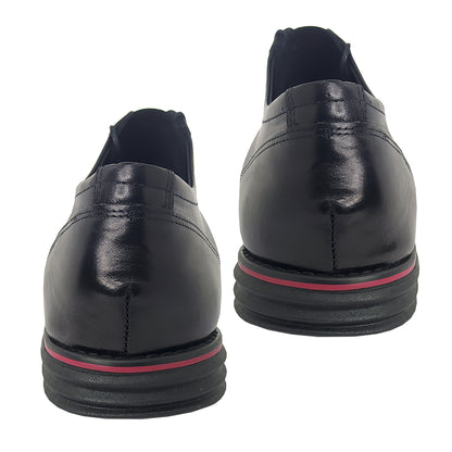 Χειροποίητα Lace Ups Παπούτσια Δερμάτινα Μαύρα KB 024 BLACK