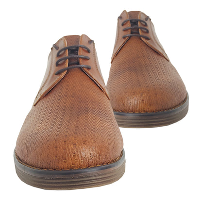 Handmade Lace Ups Shoes Tampa Leather KB 024 TABAC