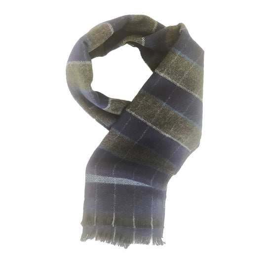 Olive &amp; Blue scarf 050100910